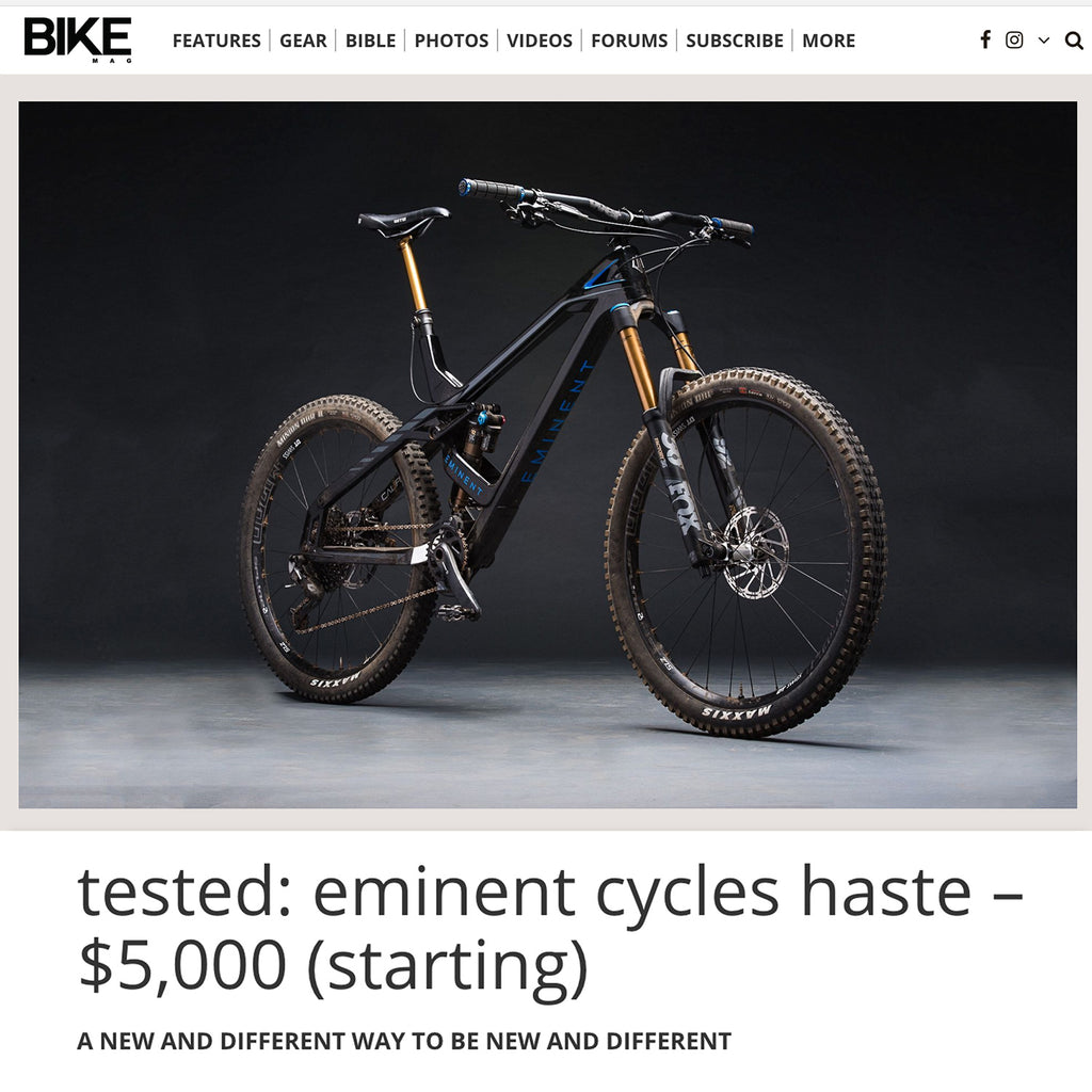 Bike Mag - Tested: Eminent Cycles Haste